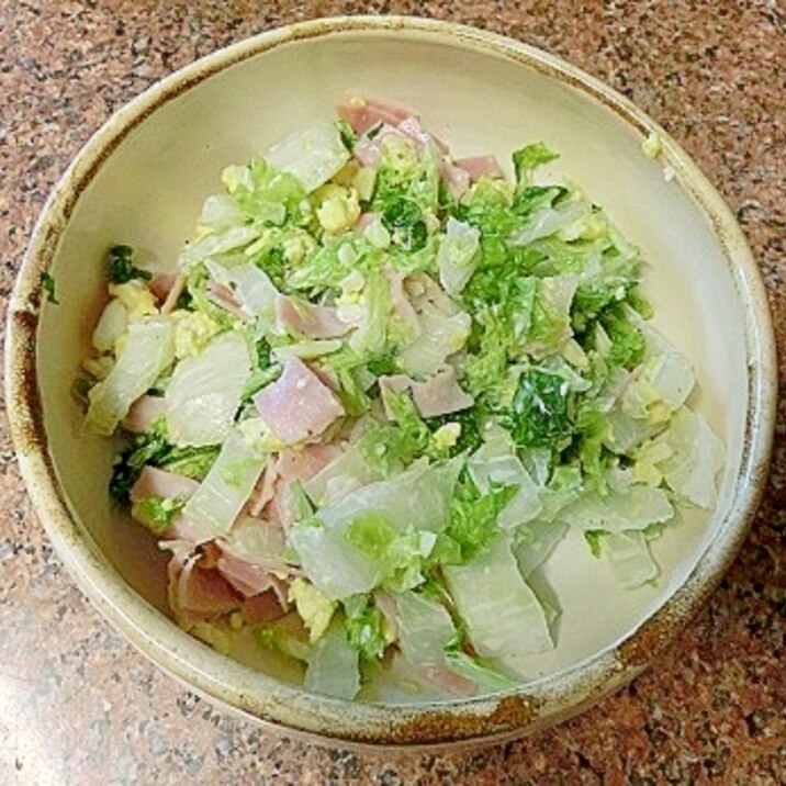 白菜カルボナーラ風サラダ